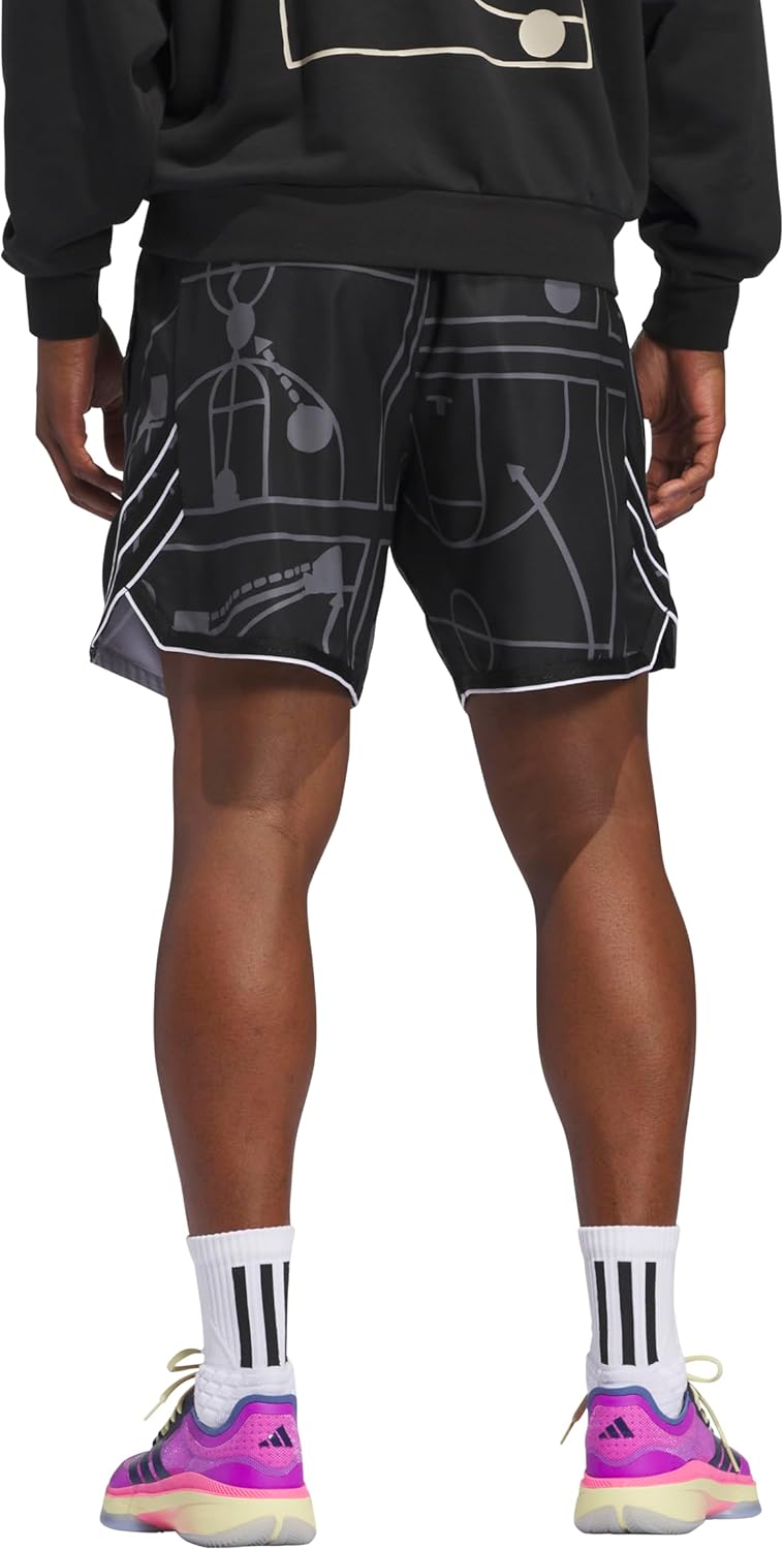 adidas Mens Crazylite All Over Printed Basketball Shorts - Image 2
