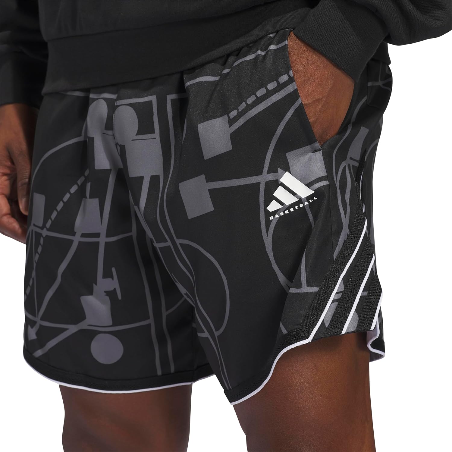 adidas Mens Crazylite All Over Printed Basketball Shorts - Image 5