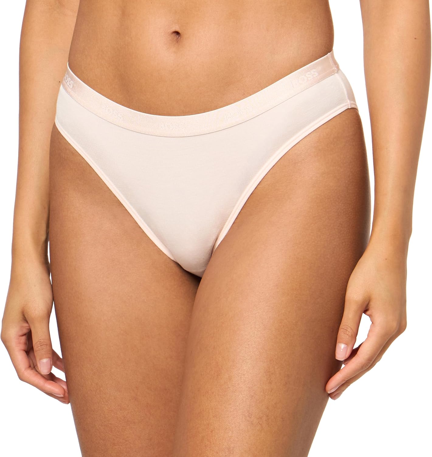 BOSS Women's Logo Waistband Full Coverage Briefs