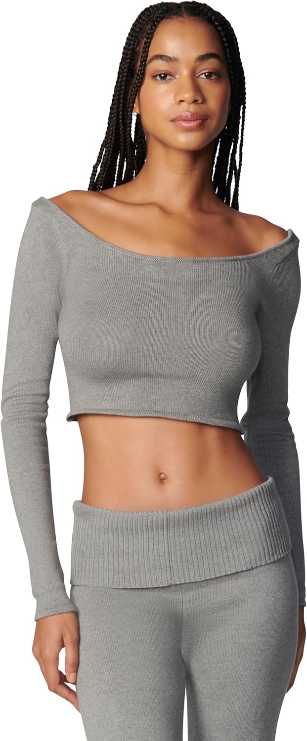 Florence by Mills Women's Barre Collection Crossback Sweater Top - Image 2