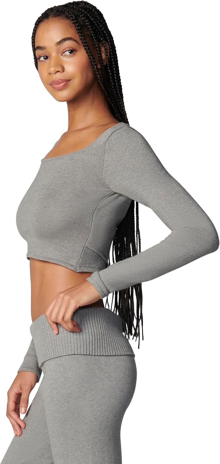 Florence by Mills Women's Barre Collection Crossback Sweater Top - Image 3