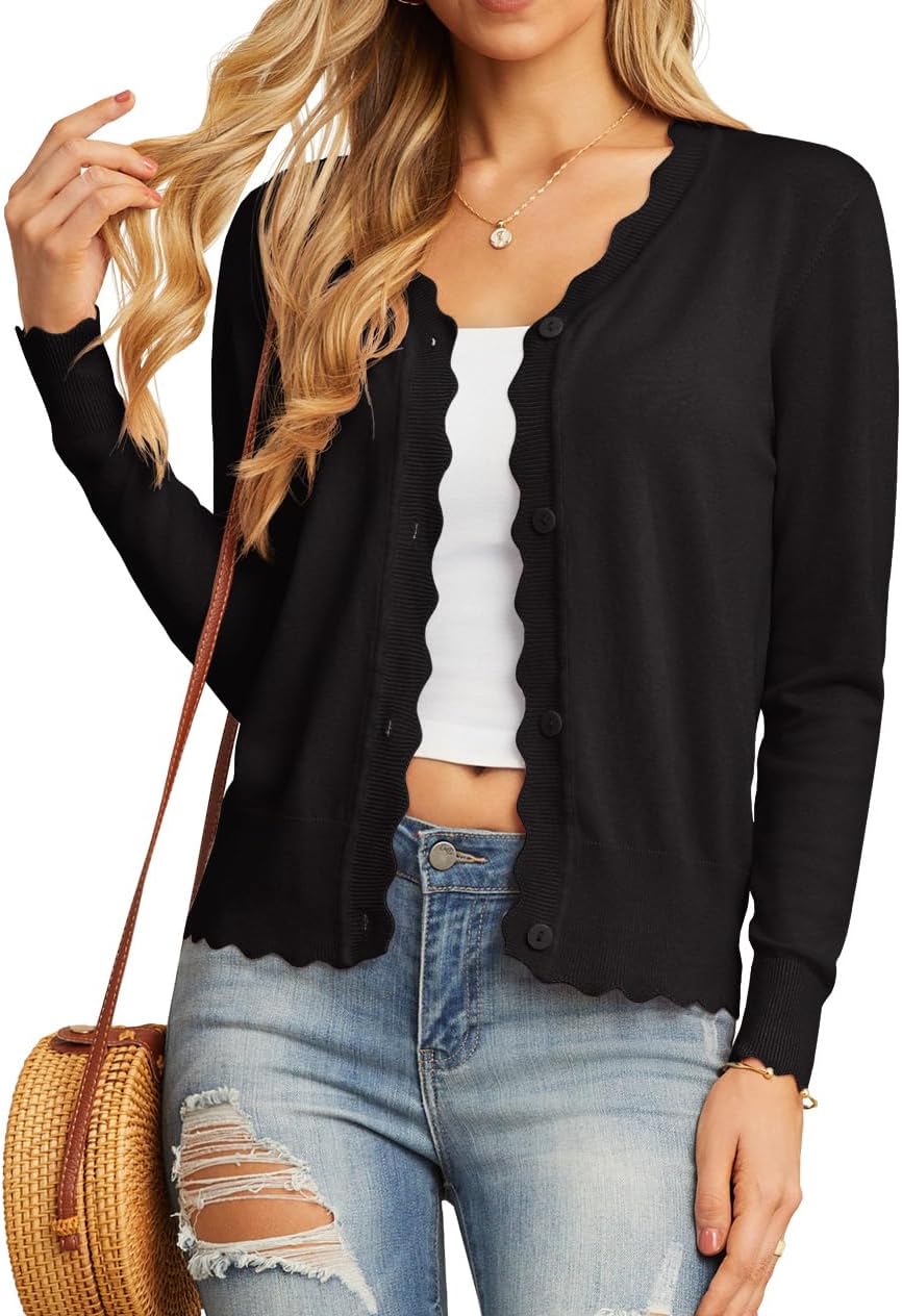 GRECERELLE Women's Long Sleeve V-Neck