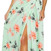 Newshows Women's 2026 Lightweight Summer Wedding Guest Beach Vacation Casual V Neck Split Flowy Maxi Dress