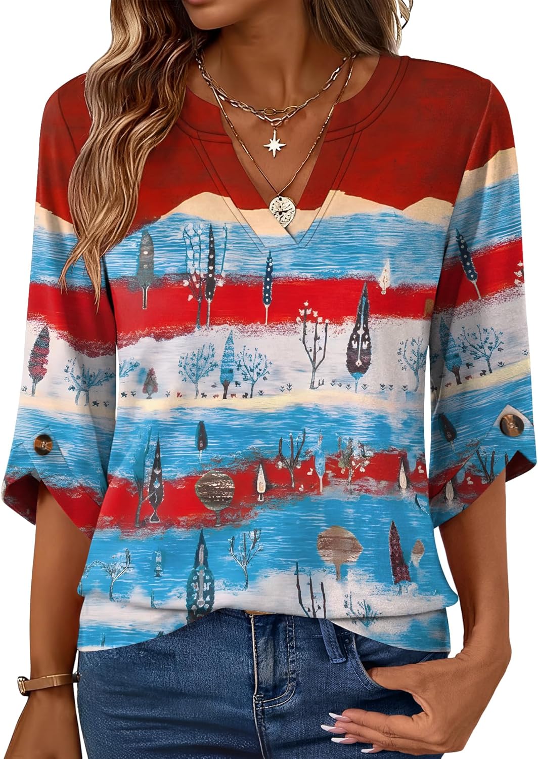 Kistore Womens 3/4 Length Sleeve