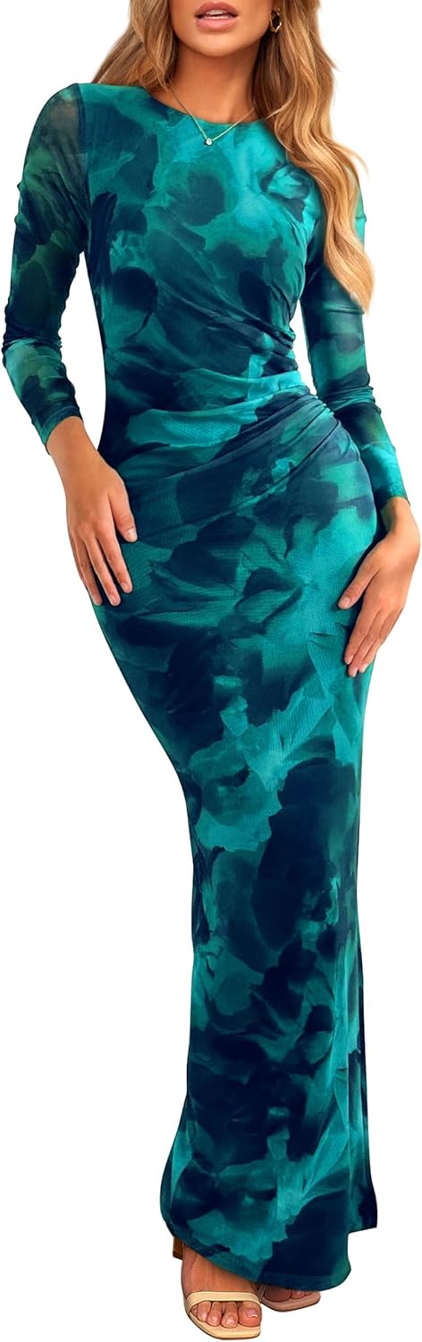 PRETTYGARDEN Women's Bodycon Maxi Dress