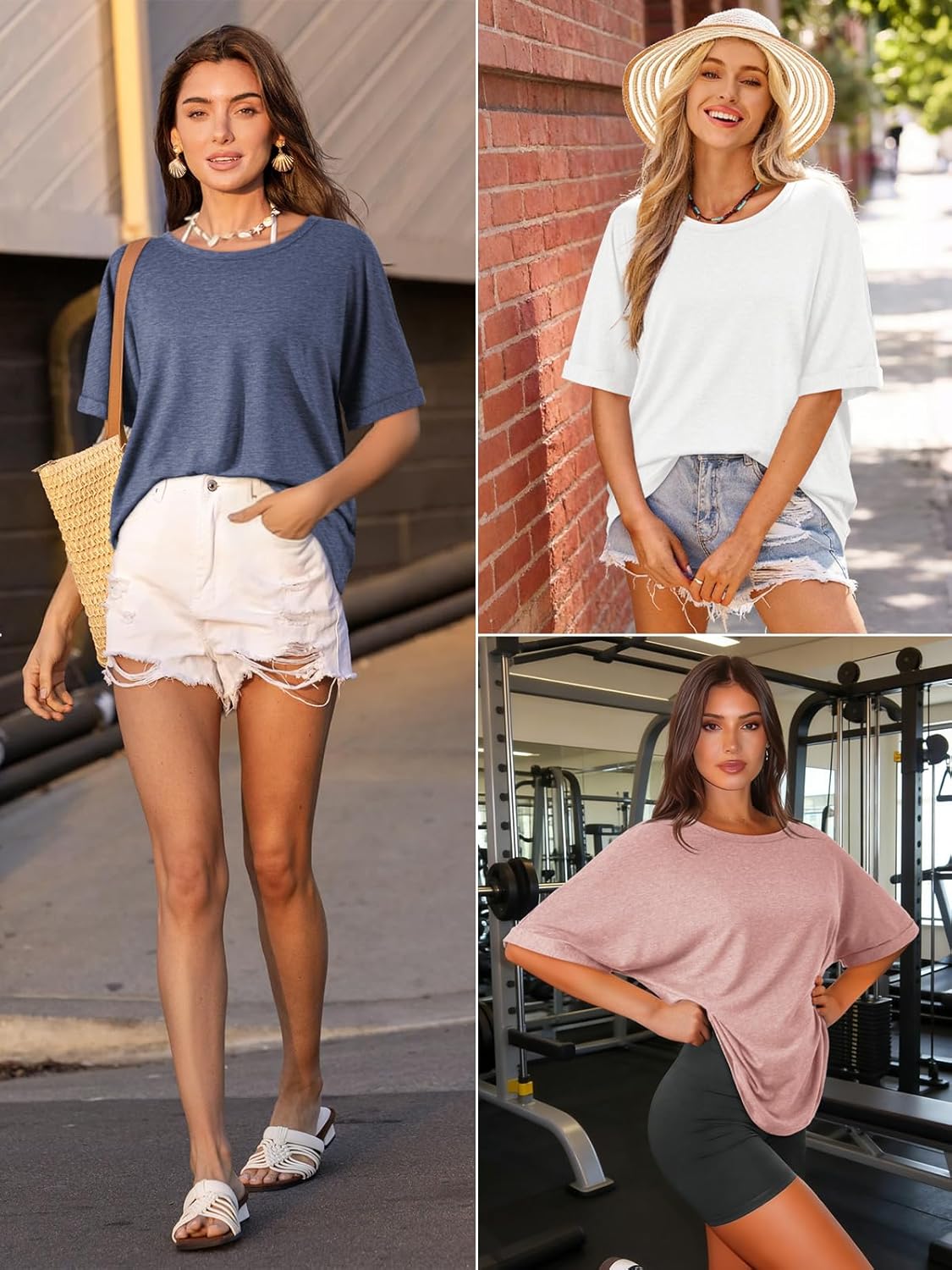 ATHMILE Womens Oversized T Shirts