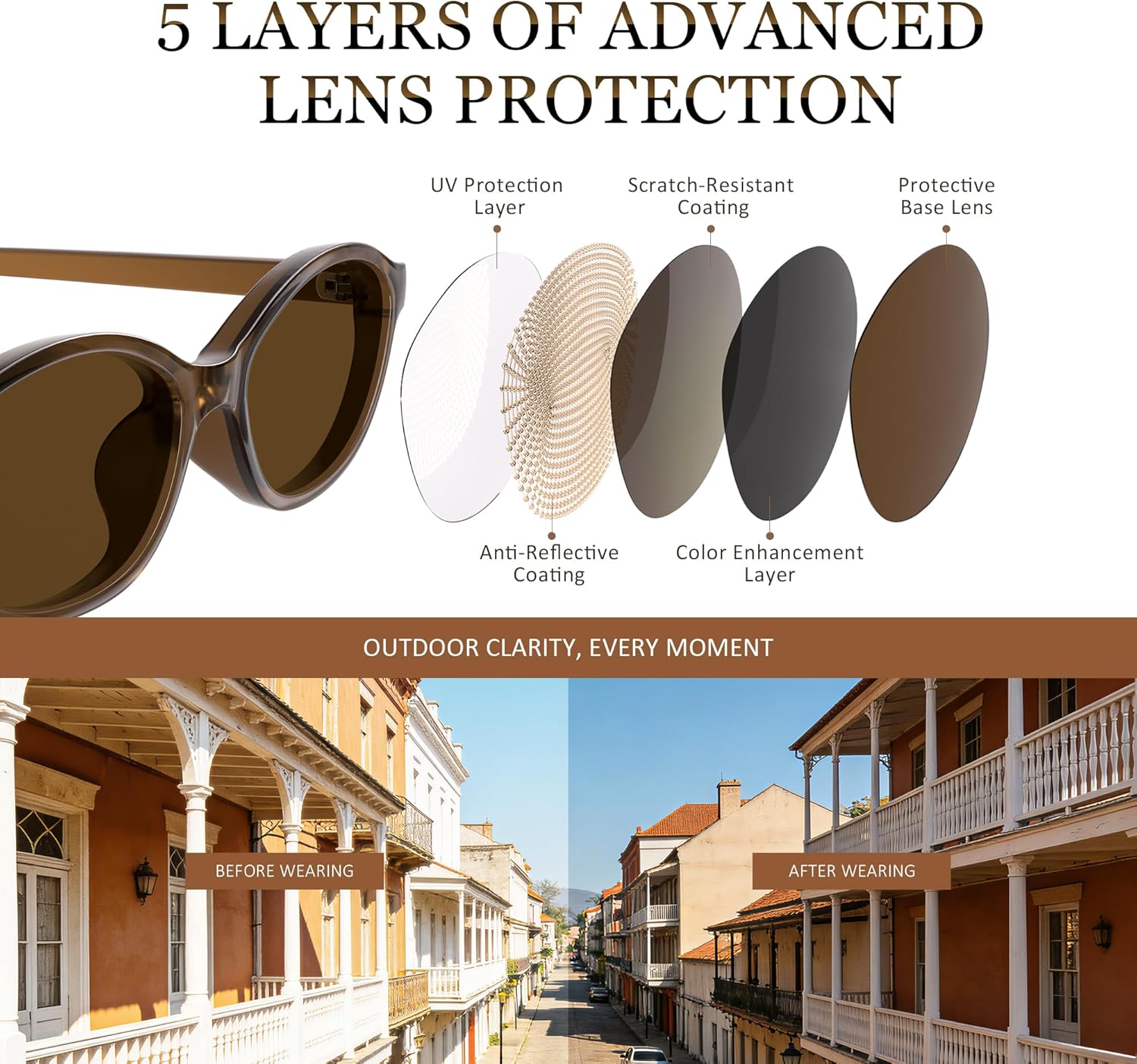 Sunglasses Womens Retro Oval Sunglasses
