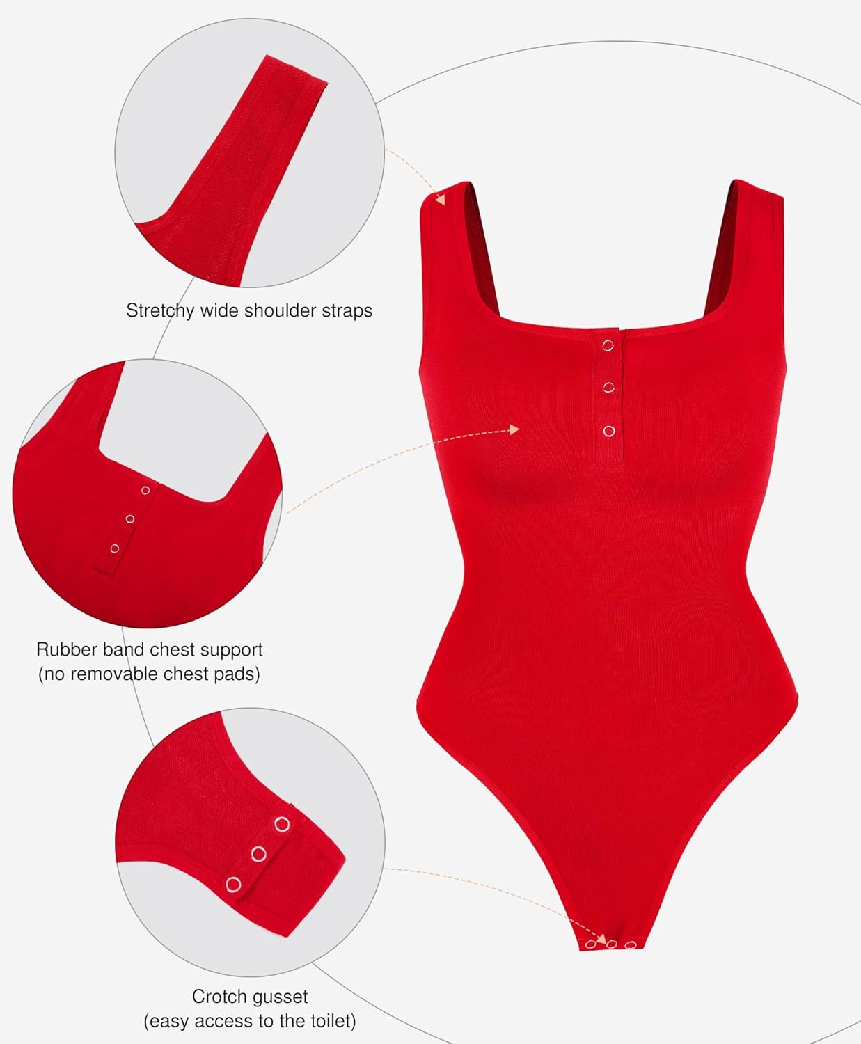 Popilush Bodysuits for Women Tummy