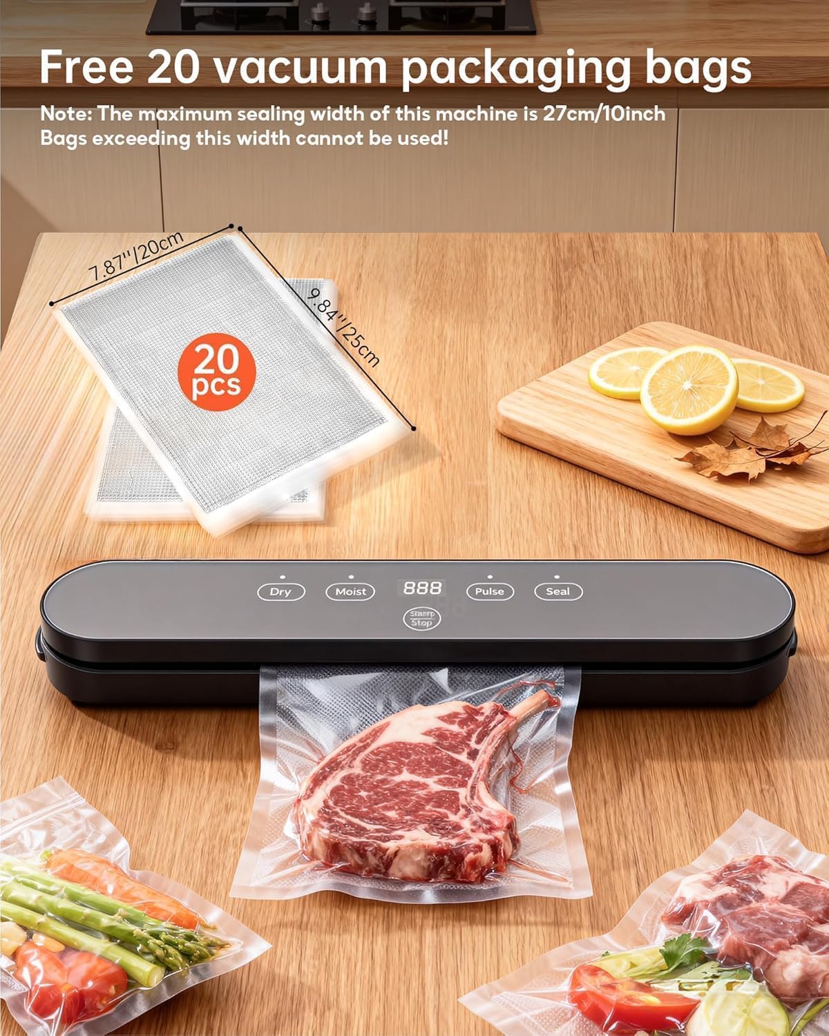 75kPa Vacuum Sealer Machine, Compact