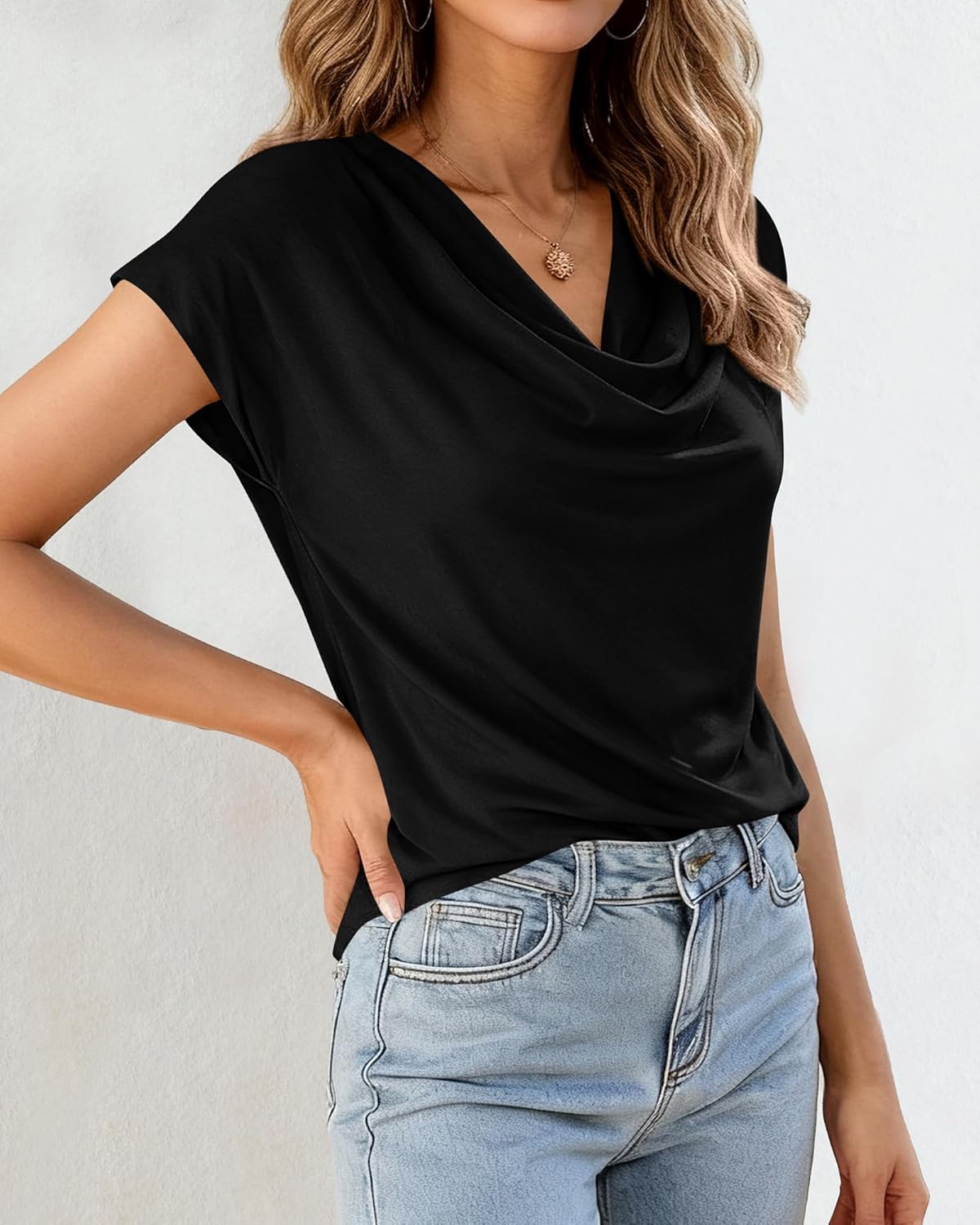 BTFBM Cowl Neck Tops