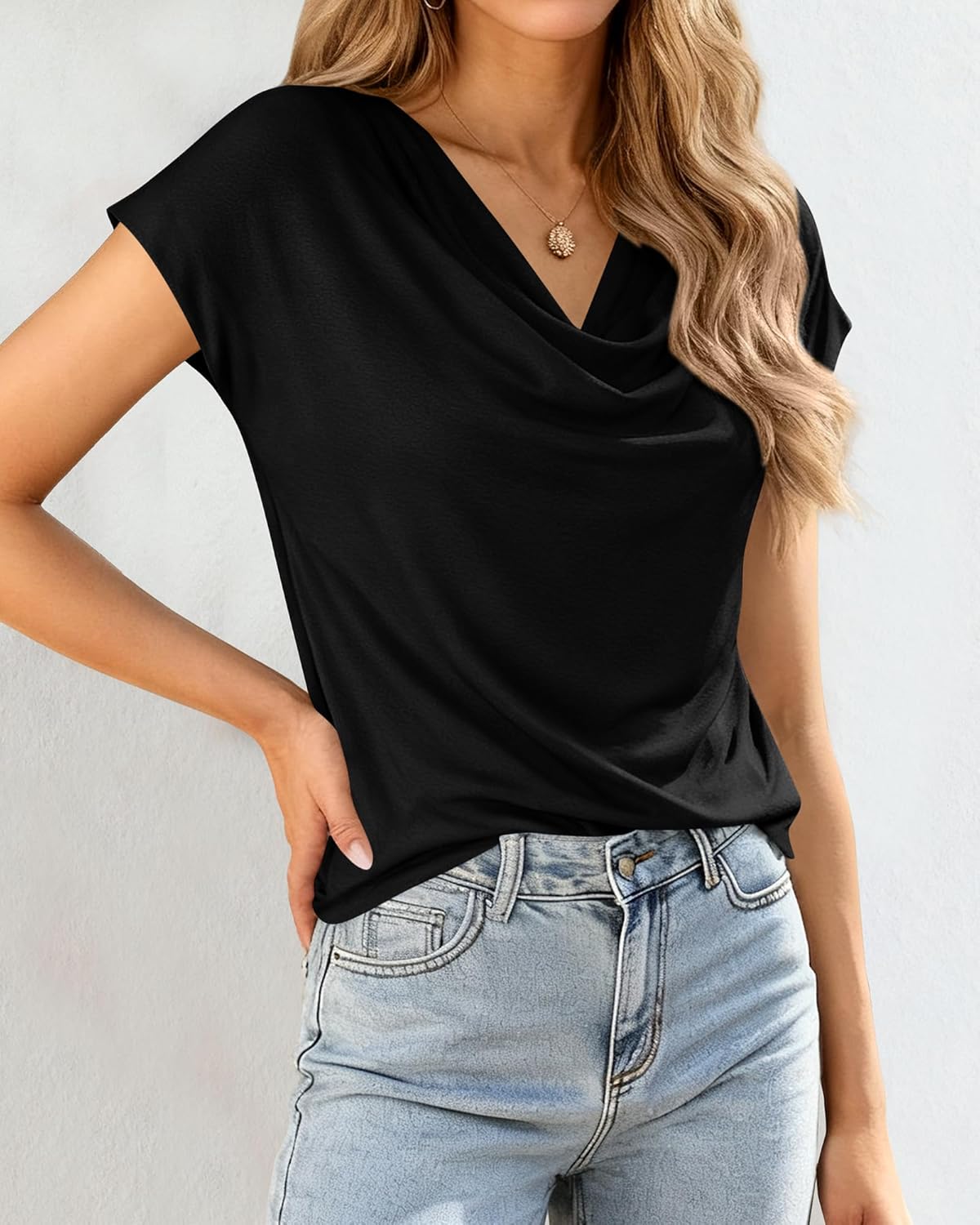 BTFBM Cowl Neck Tops