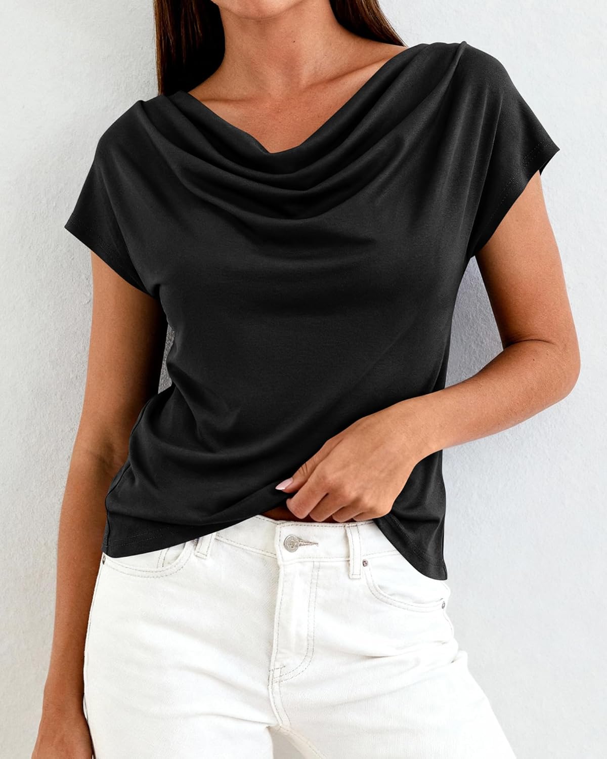 BTFBM Cowl Neck Tops
