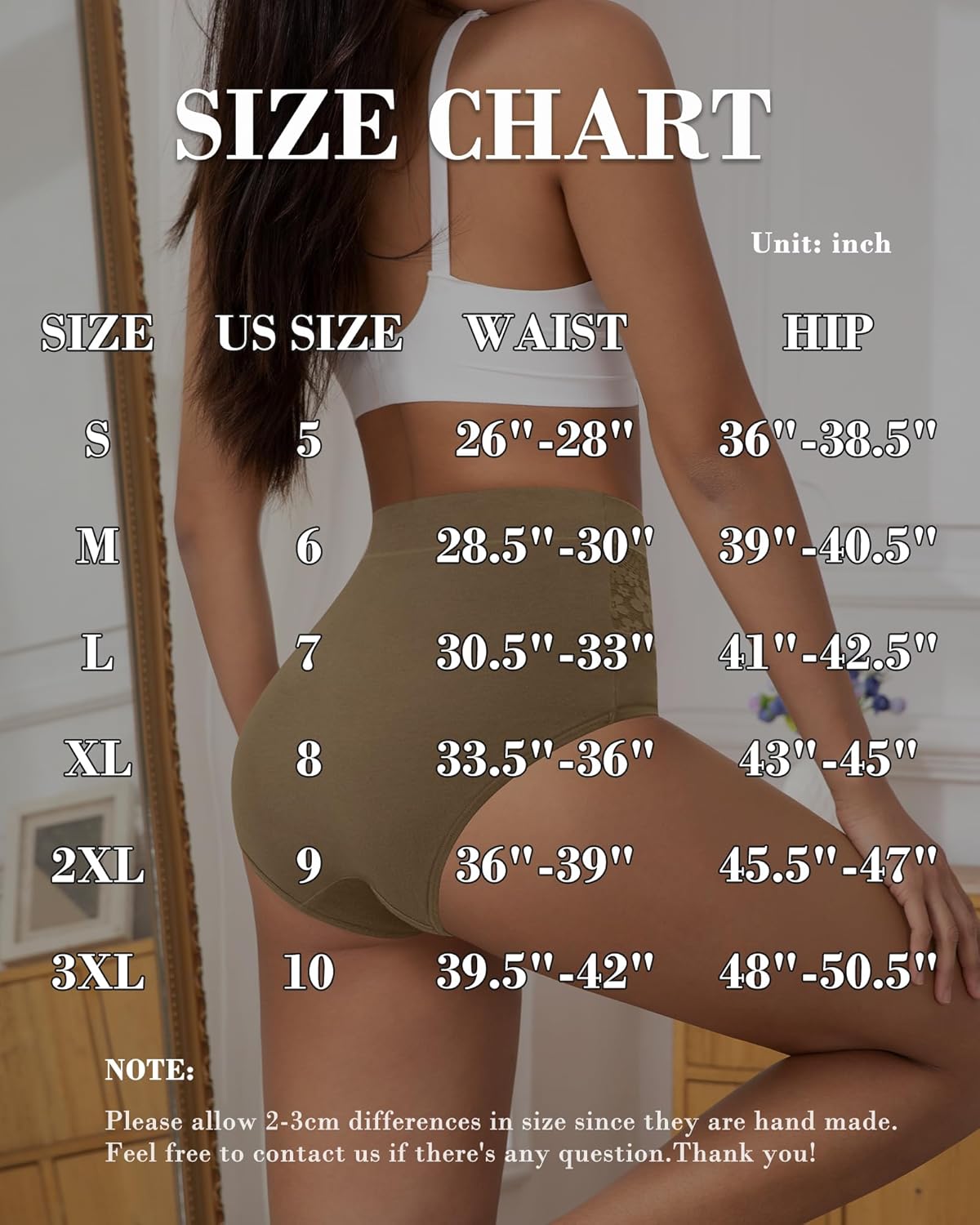 High Waisted Underwear for Womens