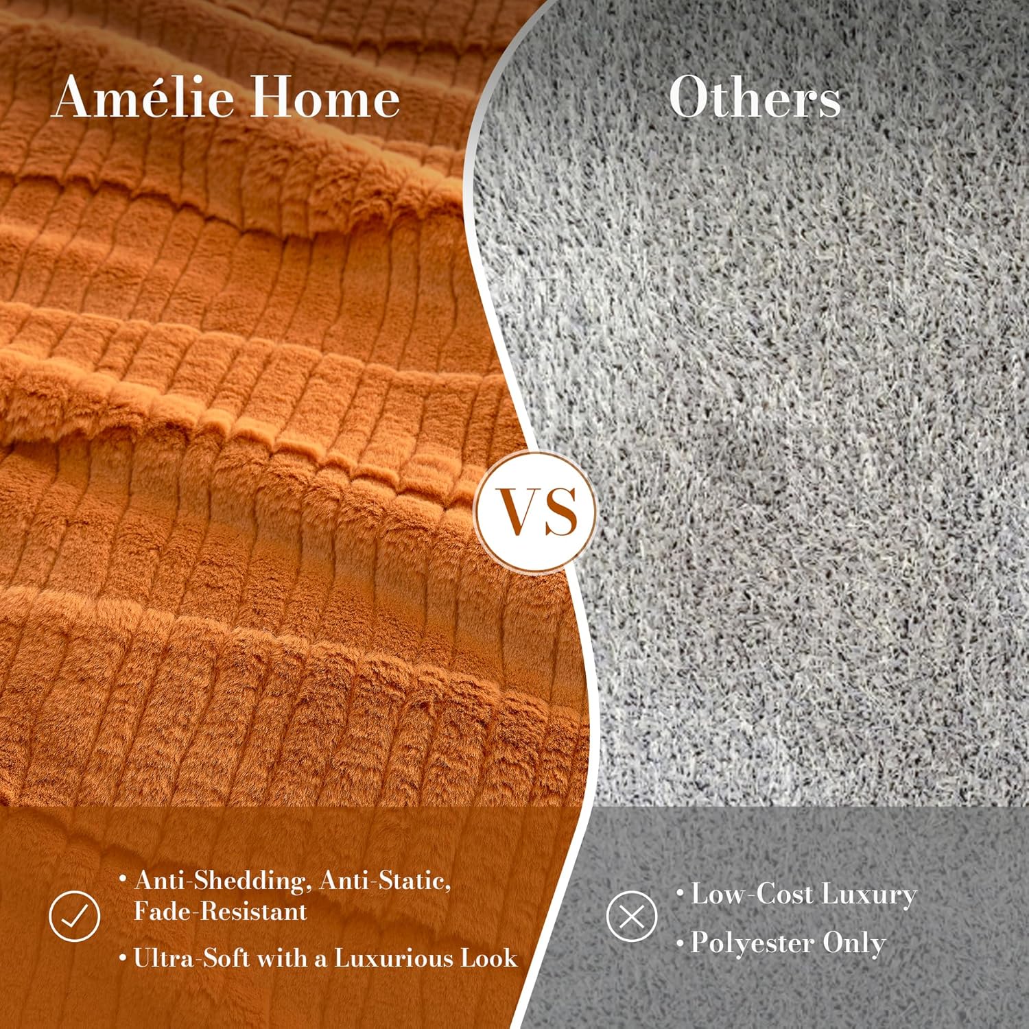 Amélie Home Luxury Striped Faux