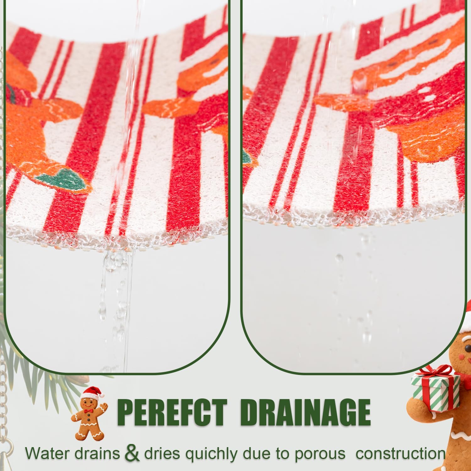 Hargiis Christmas Non-Slip Bathtub Mat
