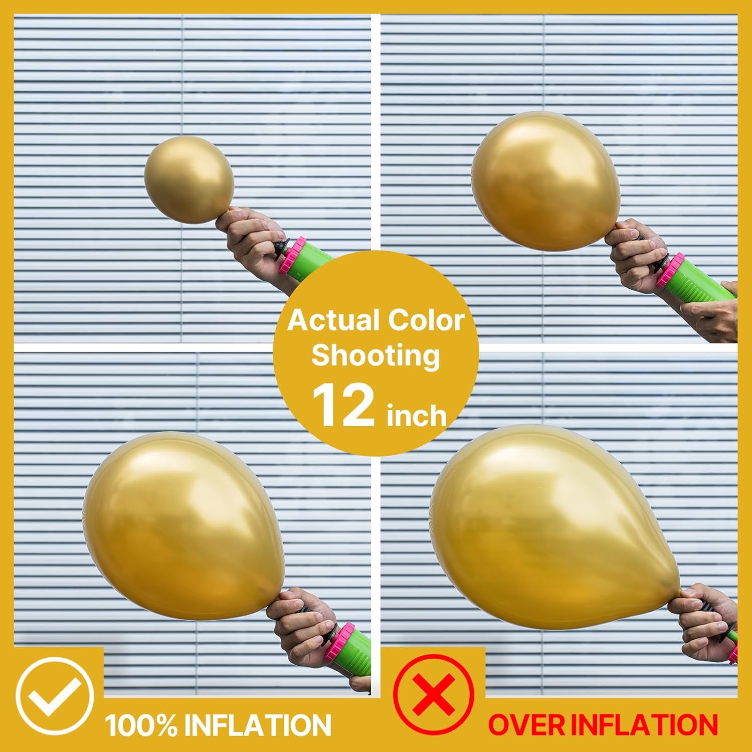 PartyWoo Gold Balloons 140pcs Different
