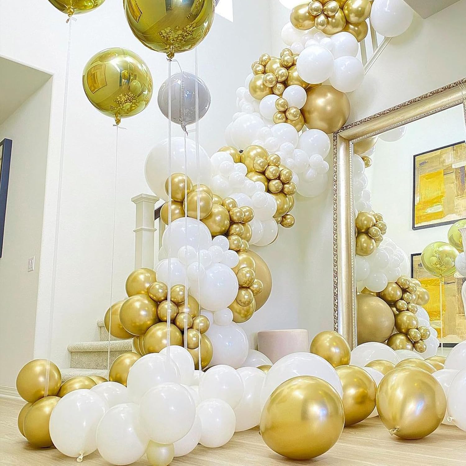 PartyWoo Gold Balloons 140pcs Different