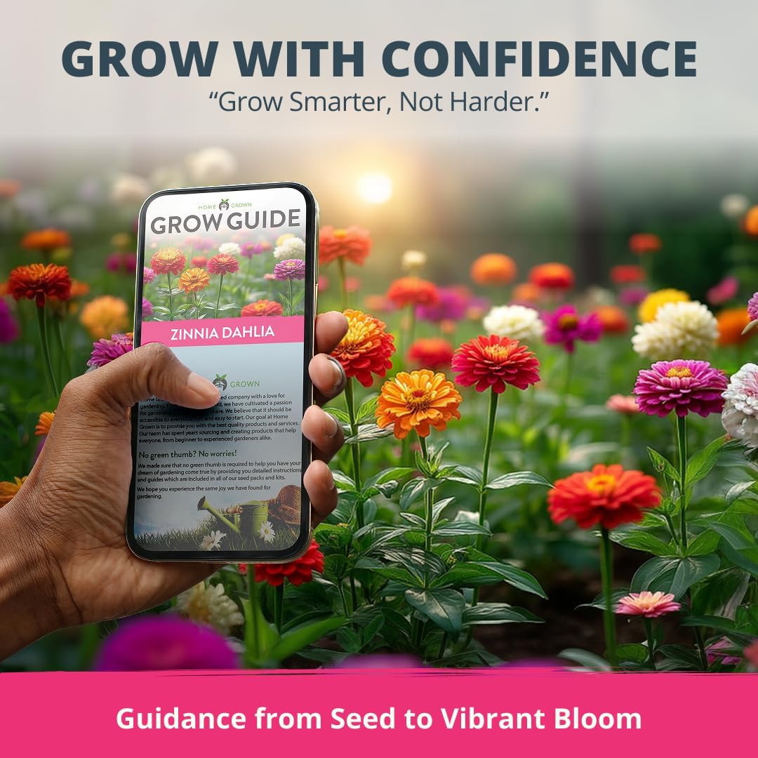 HOME GROWN Zinnia Dahlia Seeds