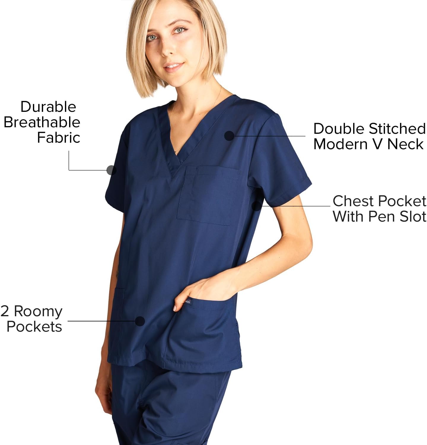 Dagacci Scrubs Medical Uniform Women