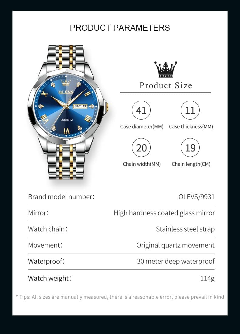 Watch for Men Diamond Business