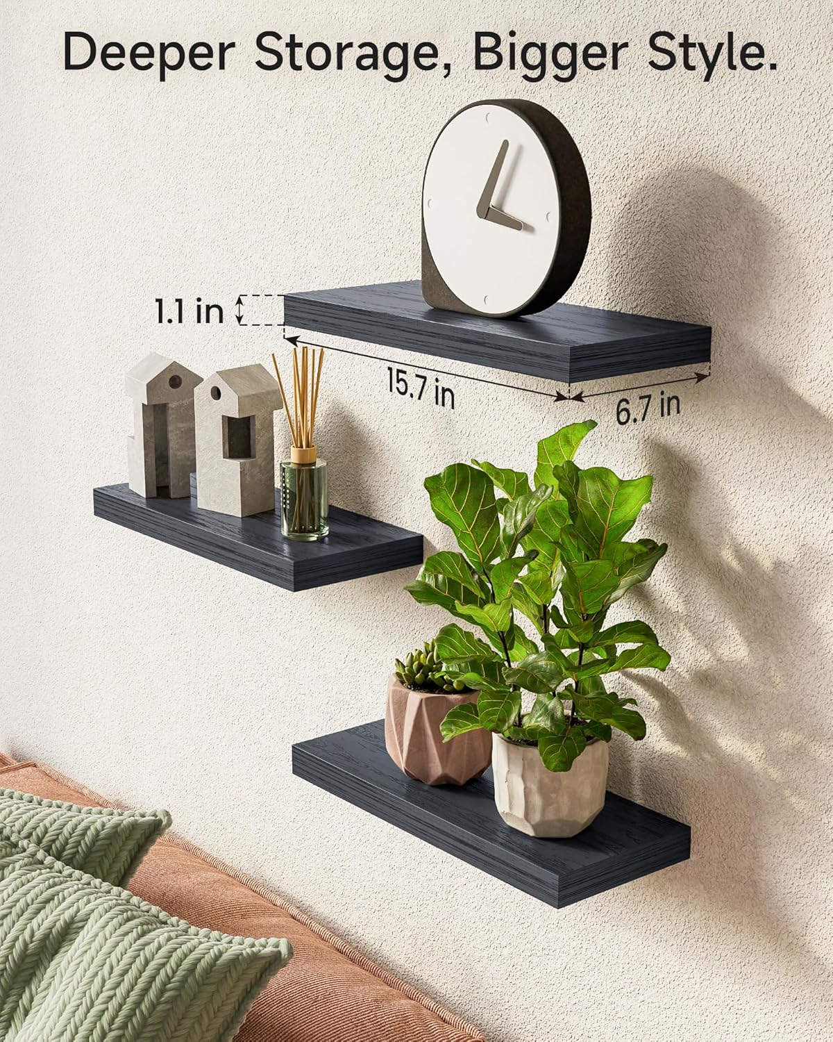 BAYKA Floating Shelves for Wall
