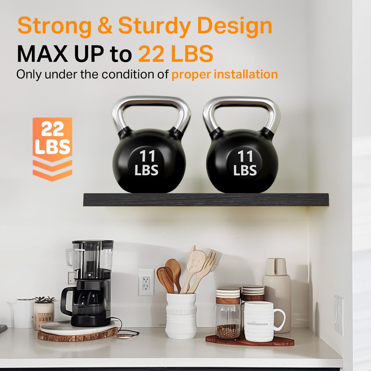 BAYKA Floating Shelves for Wall