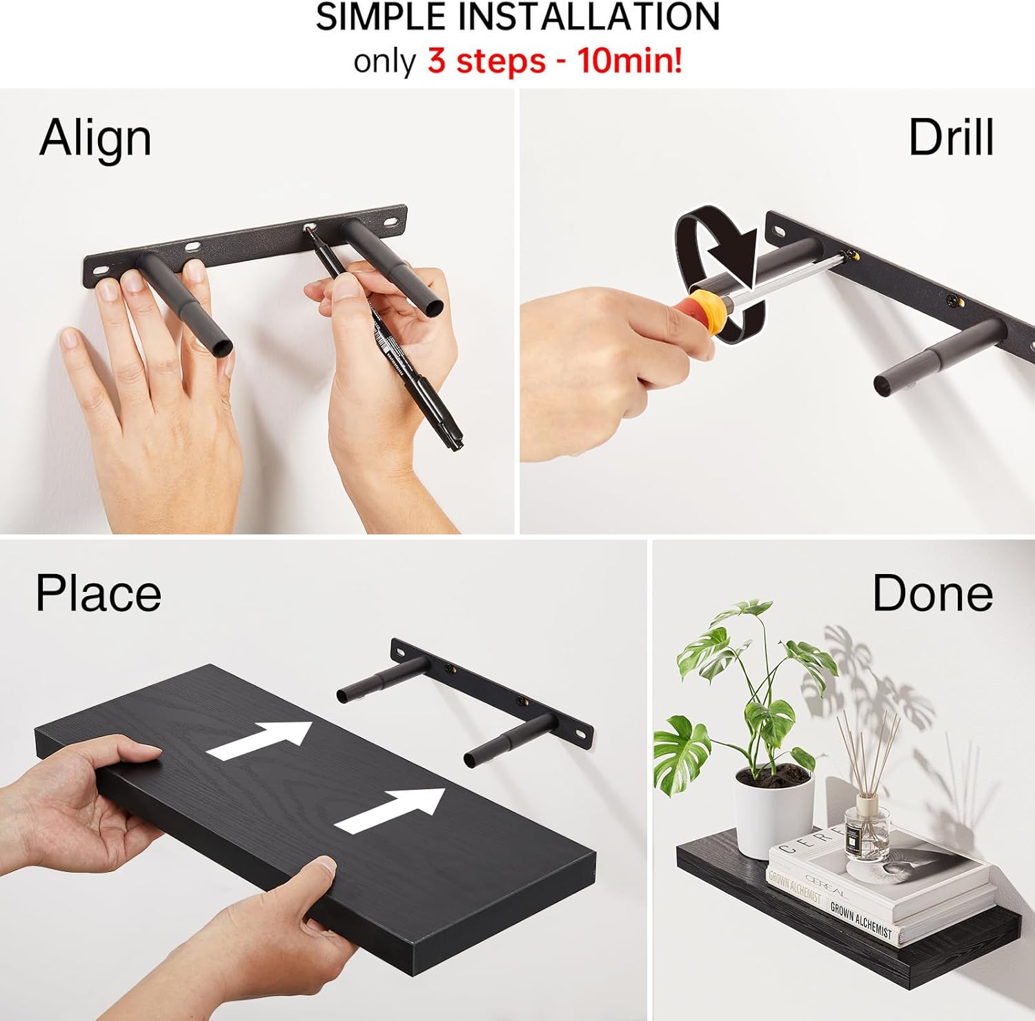 BAYKA Floating Shelves for Wall