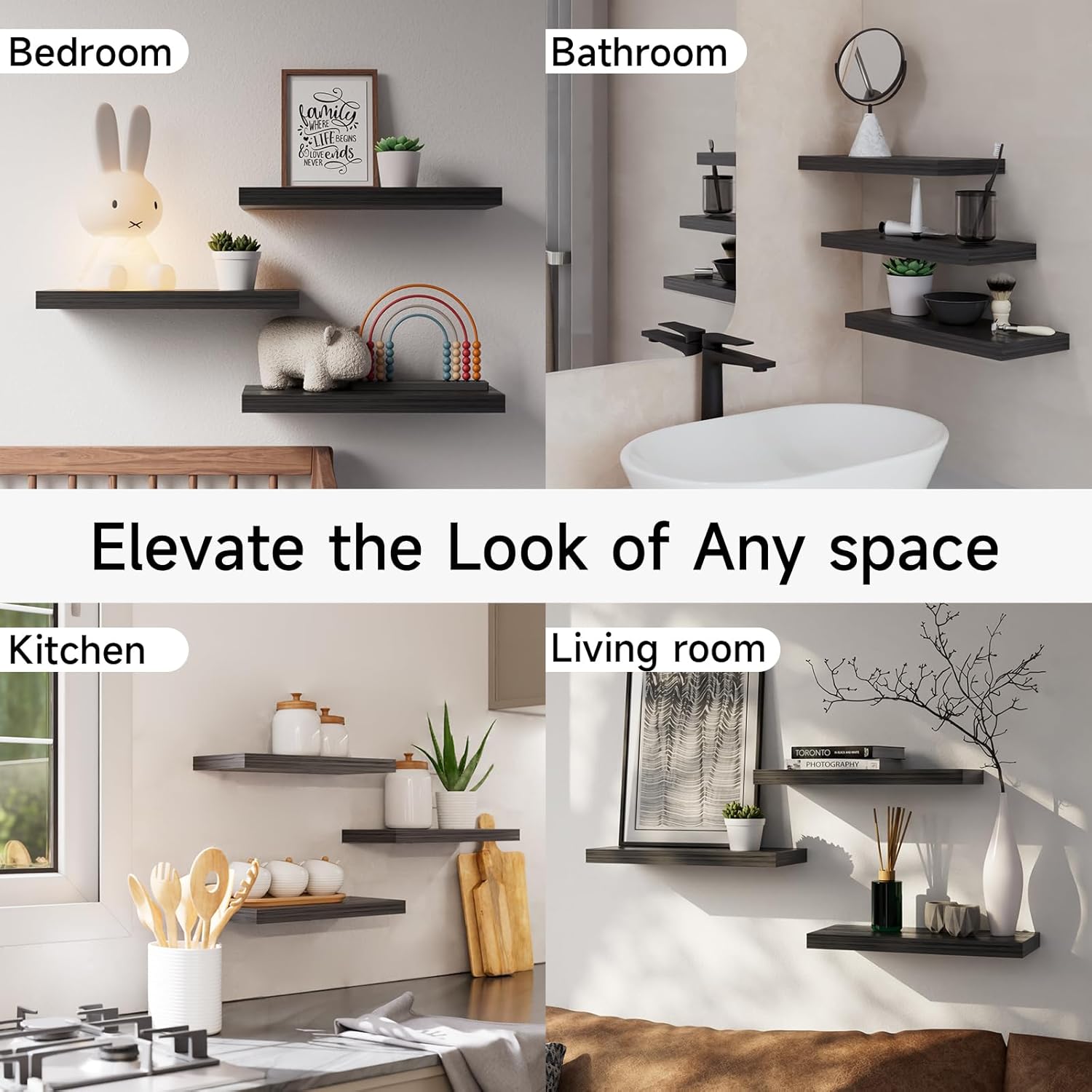 BAYKA Floating Shelves for Wall