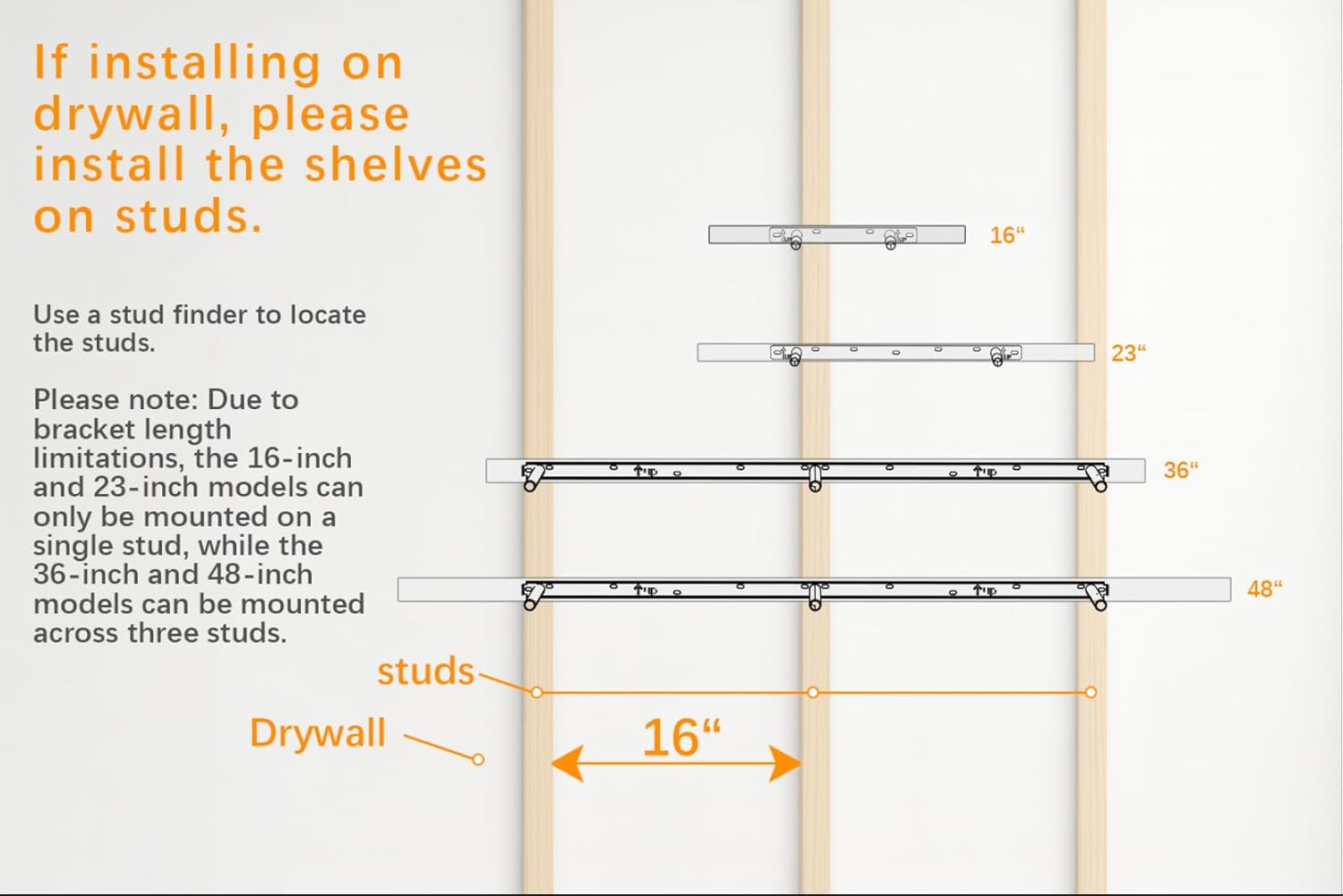 BAYKA Floating Shelves for Wall