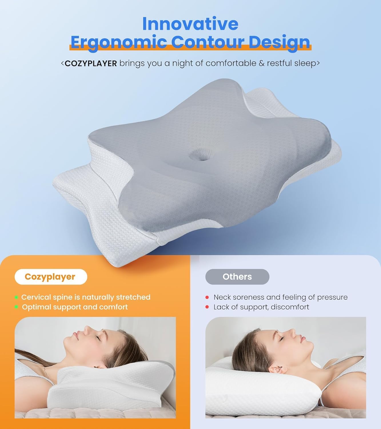 Ultra Pain Relief Cooling Pillow