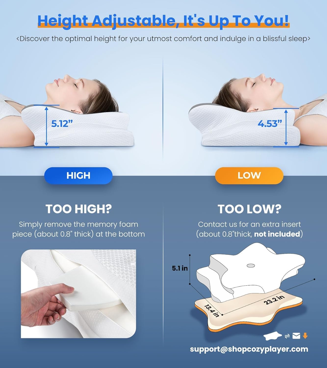 Ultra Pain Relief Cooling Pillow