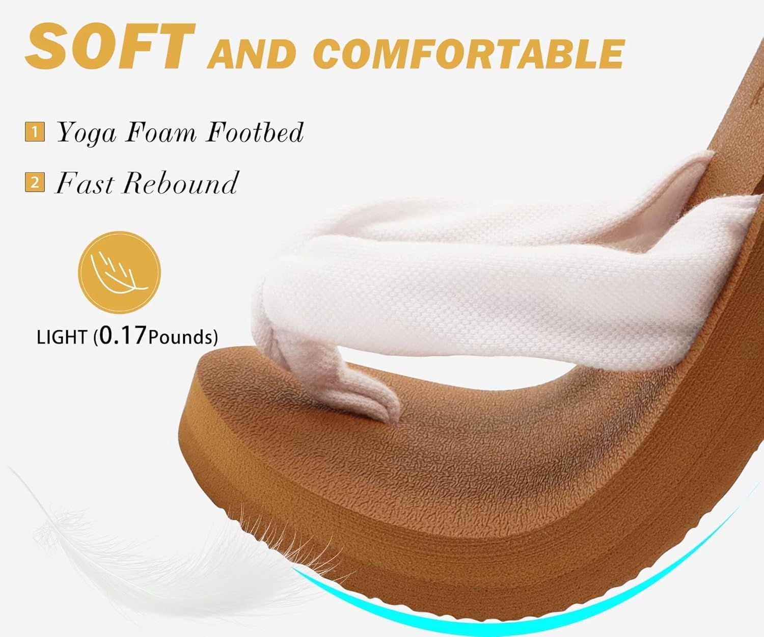 KuaiLu Flip Flops for Women