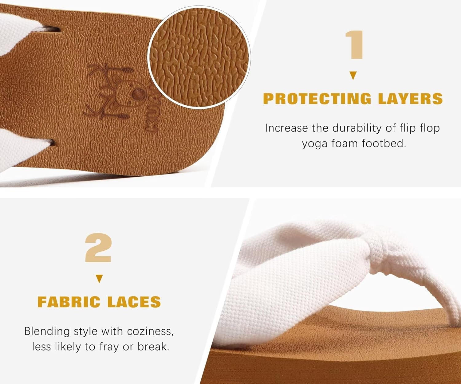 KuaiLu Flip Flops for Women