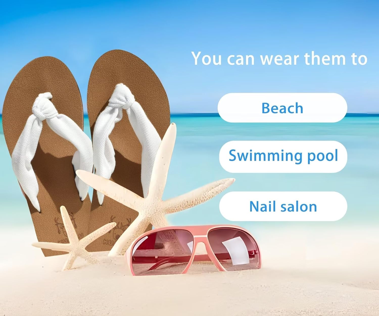 KuaiLu Flip Flops for Women