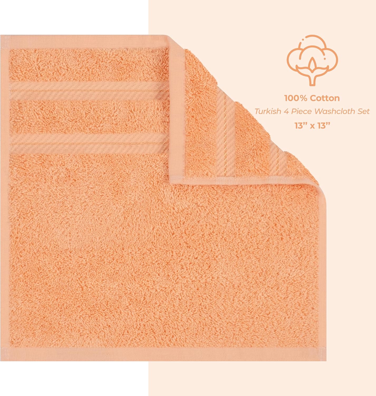 American Soft Linen Luxury Washcloths