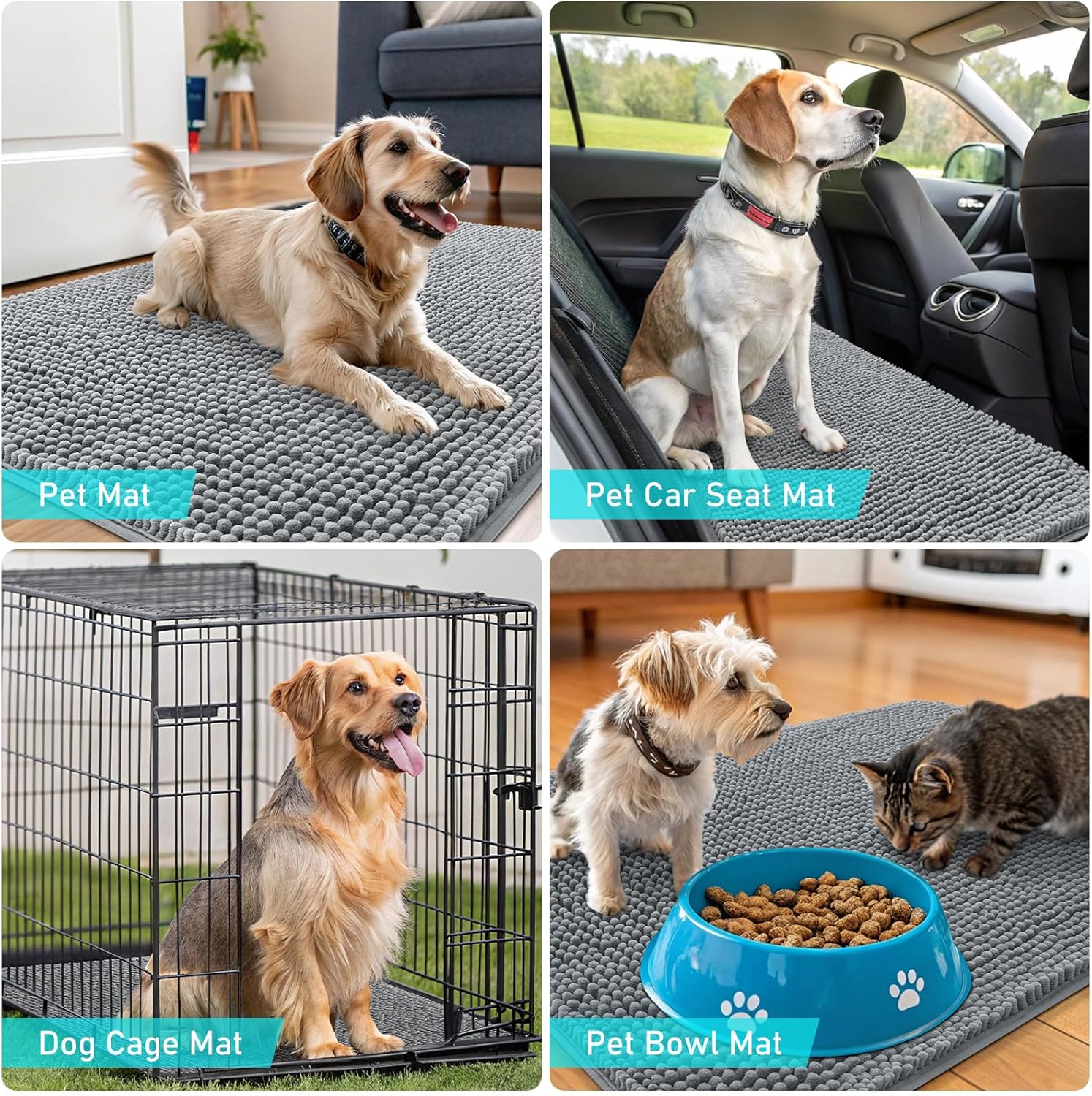 OLANLY Dog Door Mat