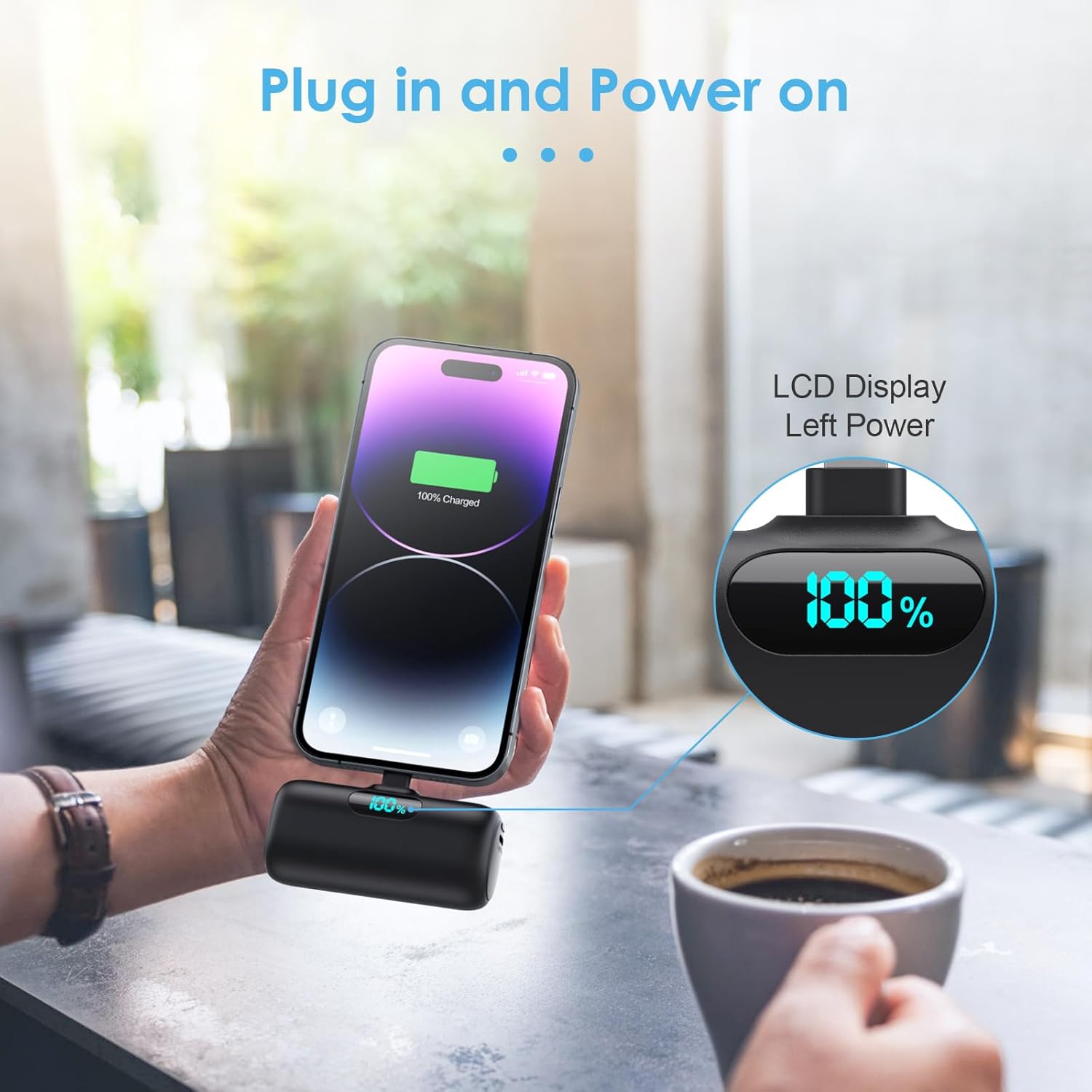 Small Portable Charger for iPhone,Upgraded