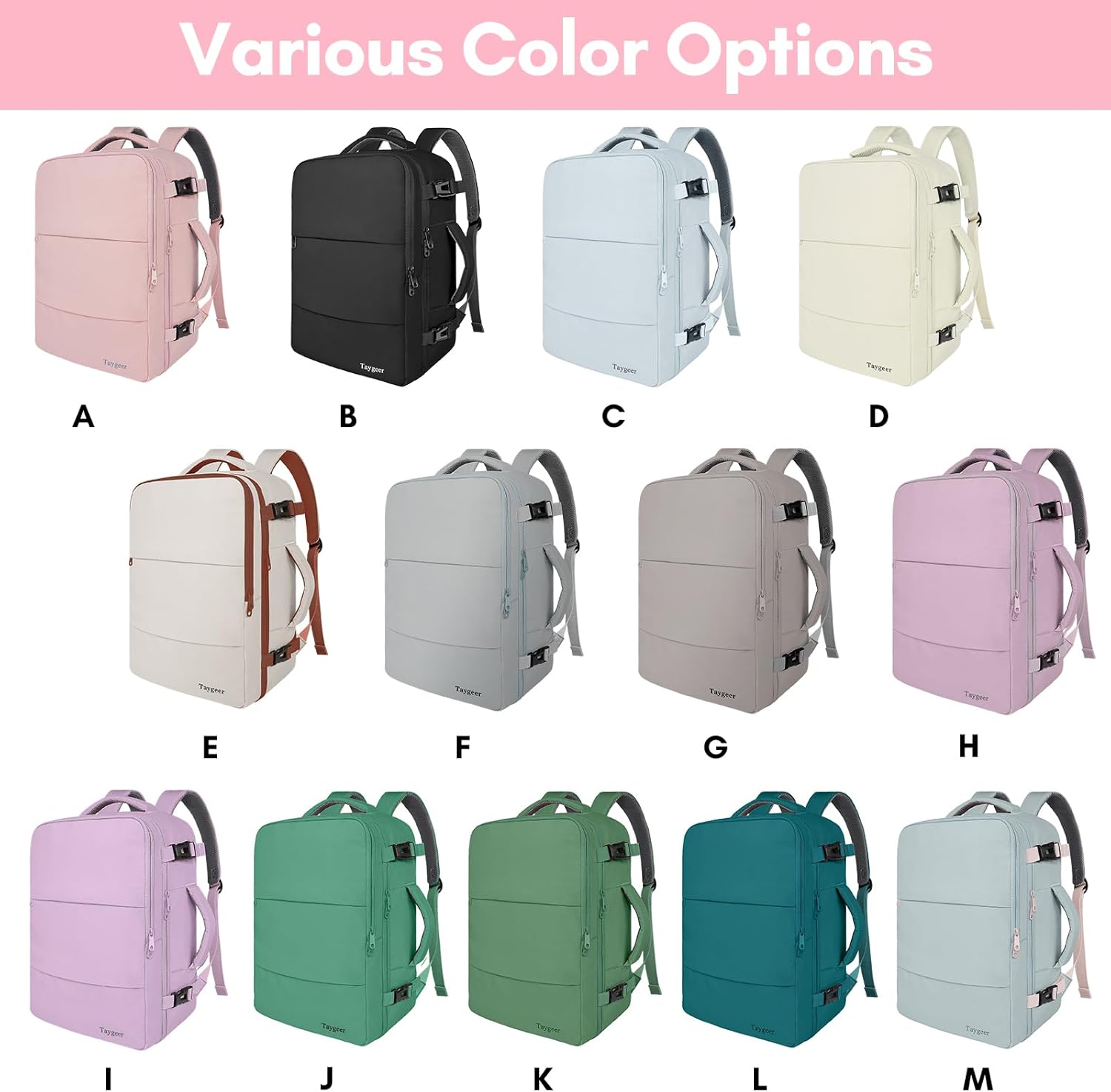 Taygeer Travel Backpack for Women
