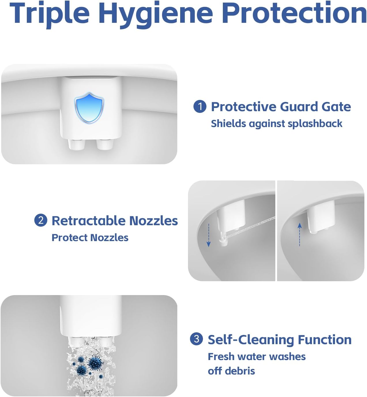 Bidet Attachment for Toilet Seat