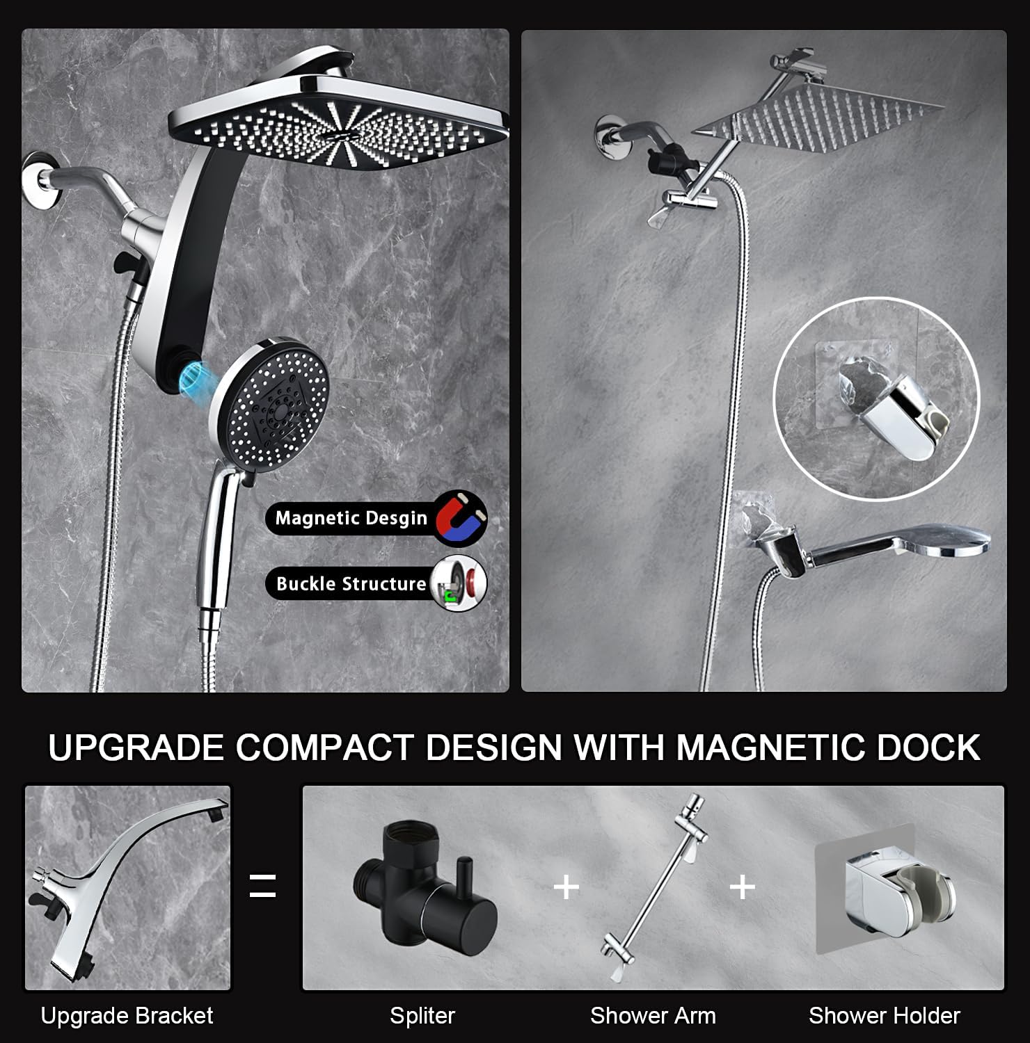 High Pressure Rain Shower Head: