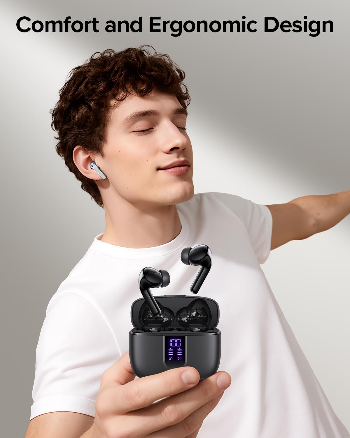 TAGRY Bluetooth Headphones True Wireless