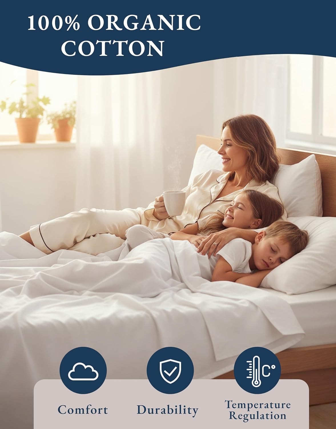 LANE LINEN 100% Organic Cotton