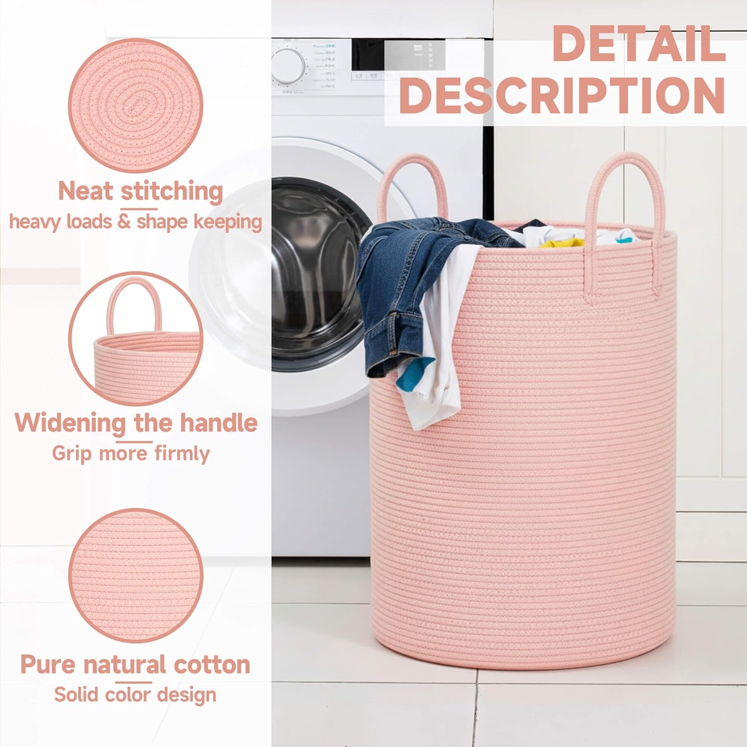 CLHMILY&Z Laundry Hamper Round Storage