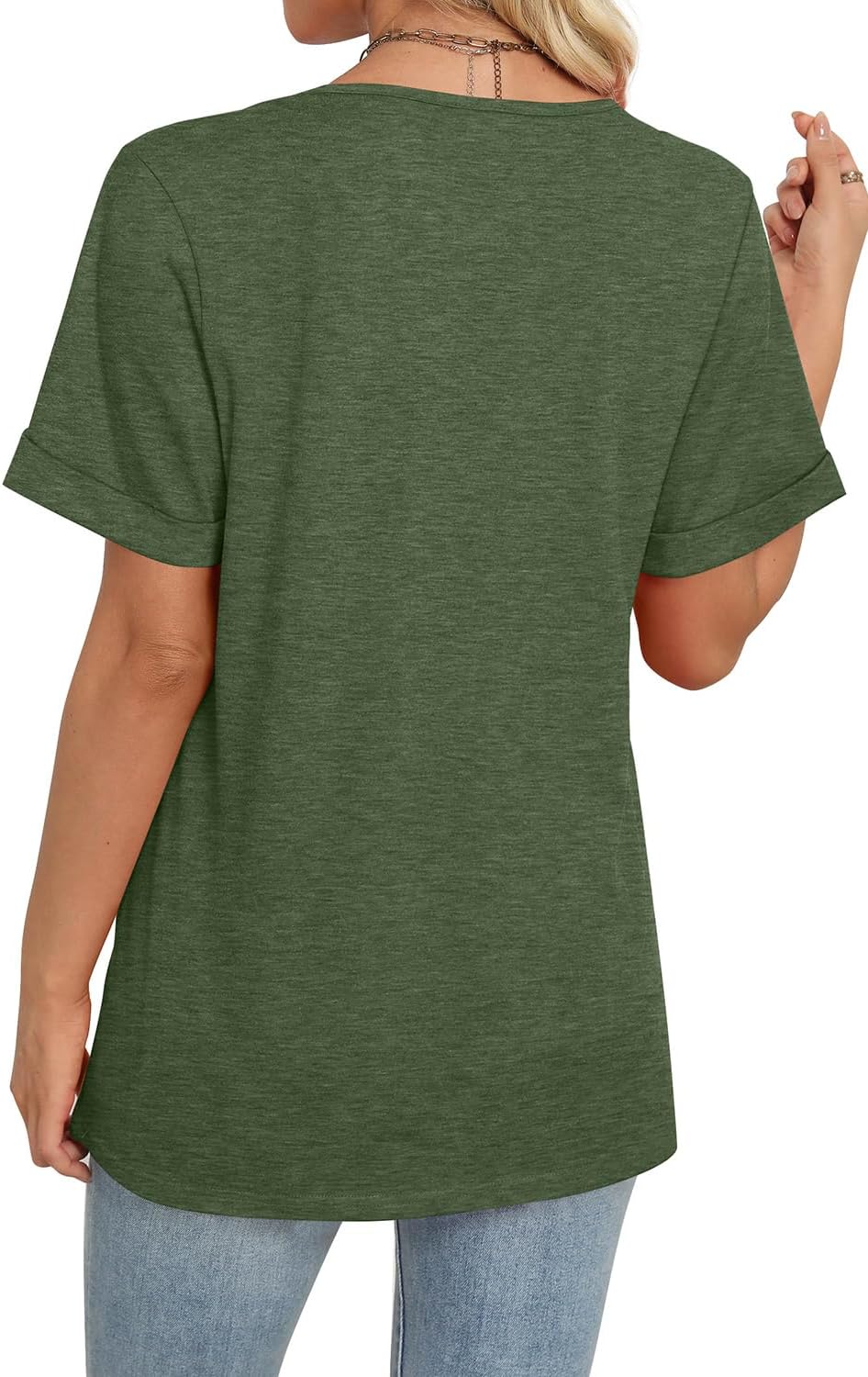 WIHOLL Womens Summer Tops Short