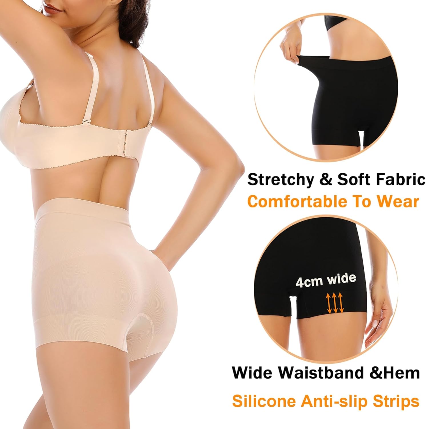 Womens Seamless Shaping Boyshorts Panties