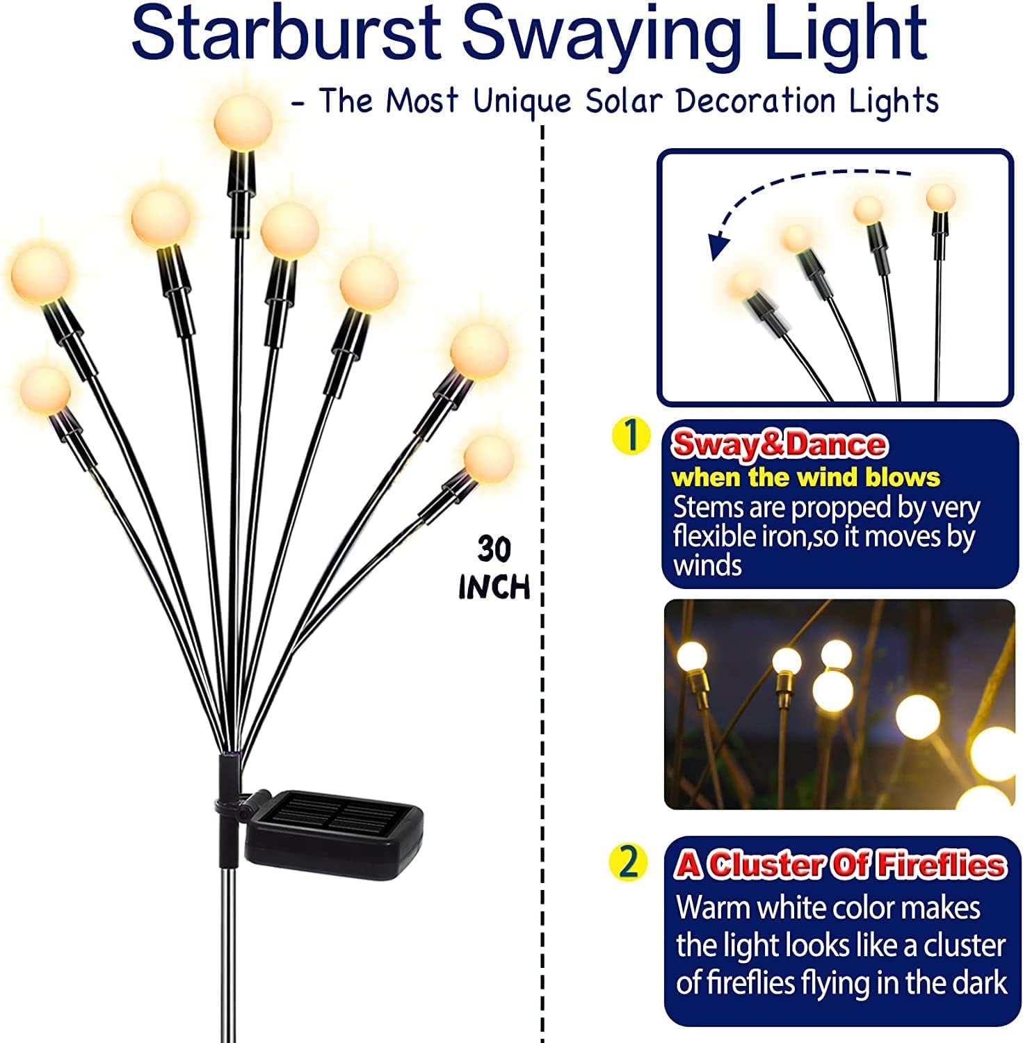 TONULAX Solar Garden Lights
