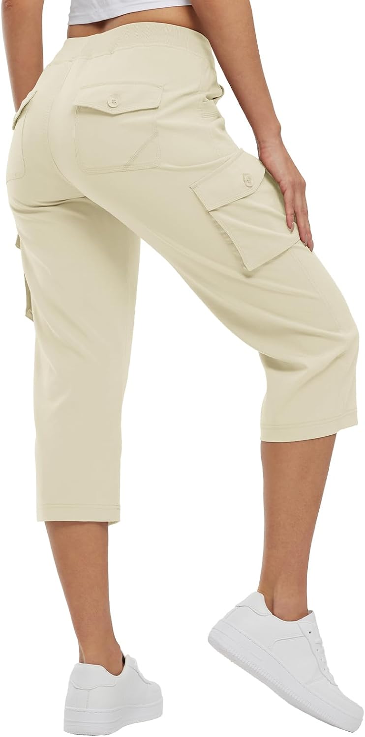 TBMPOY Womens Cargo Capris Lightweight