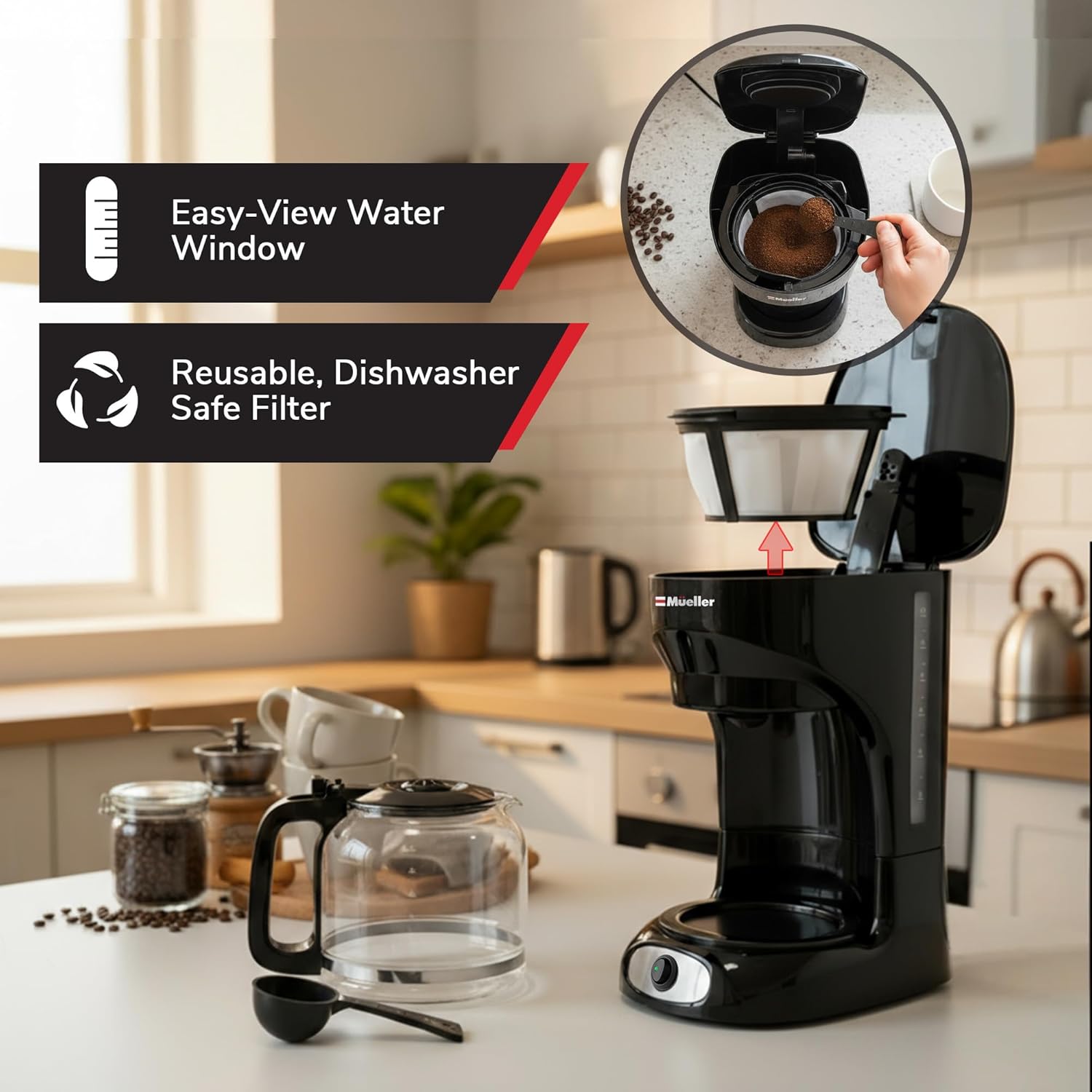 Mueller 12-Cup Drip Coffee Maker