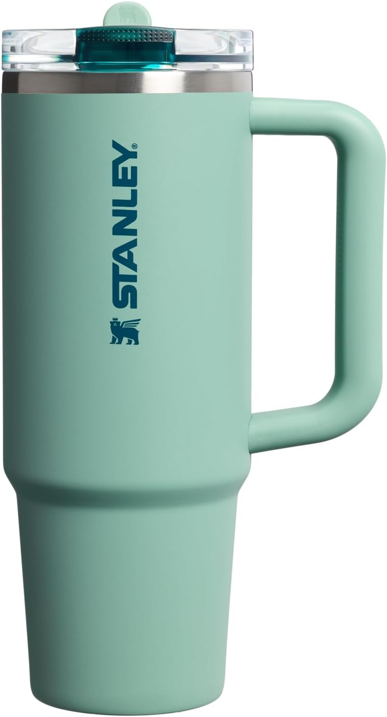 STANLEY Quencher ProTour Flip Straw Tumbler with Leakproof Lid 30 oz | Built-In Straw & Handle | Cupholder Compatible for Travel | Insulated Stainless Steel Cup | BPA-Free | Spring Green