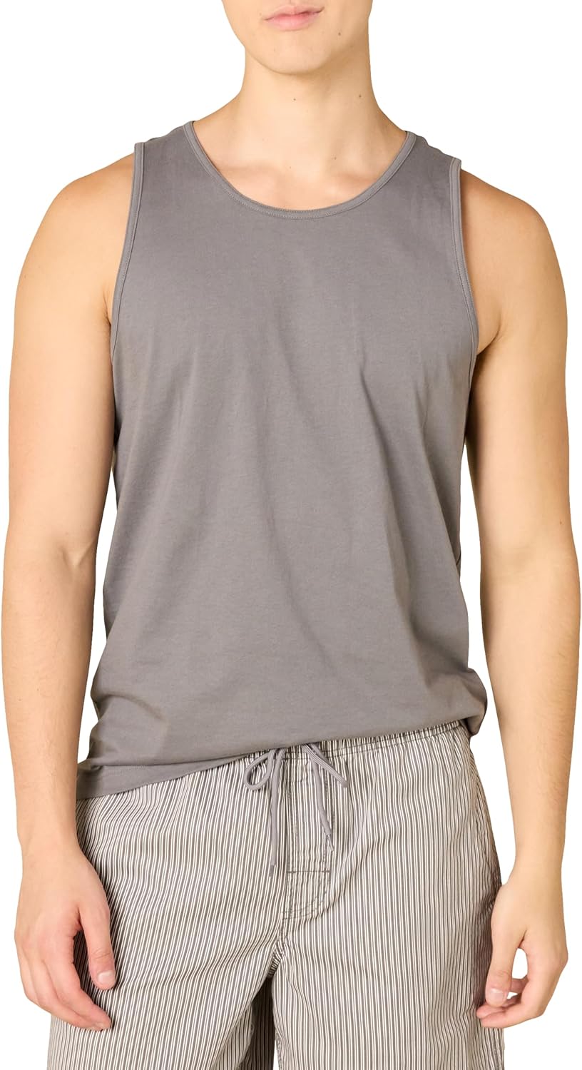 Amazon Essentials Men's Regular-Fit Sleeveless Tank Tops